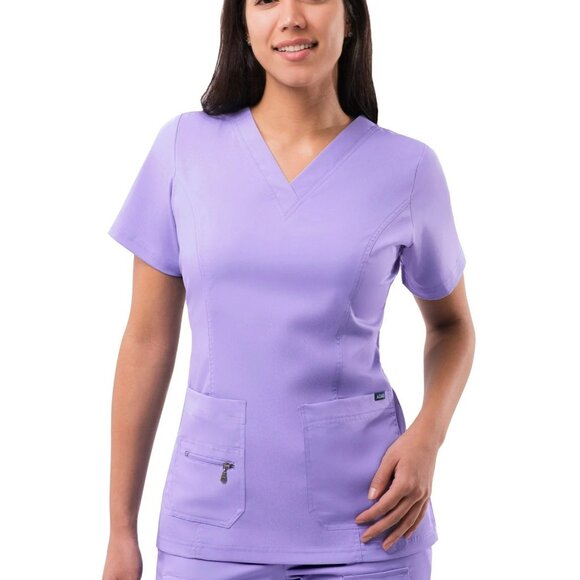 ADAR Tops - Lavender V-Neck Women's Top